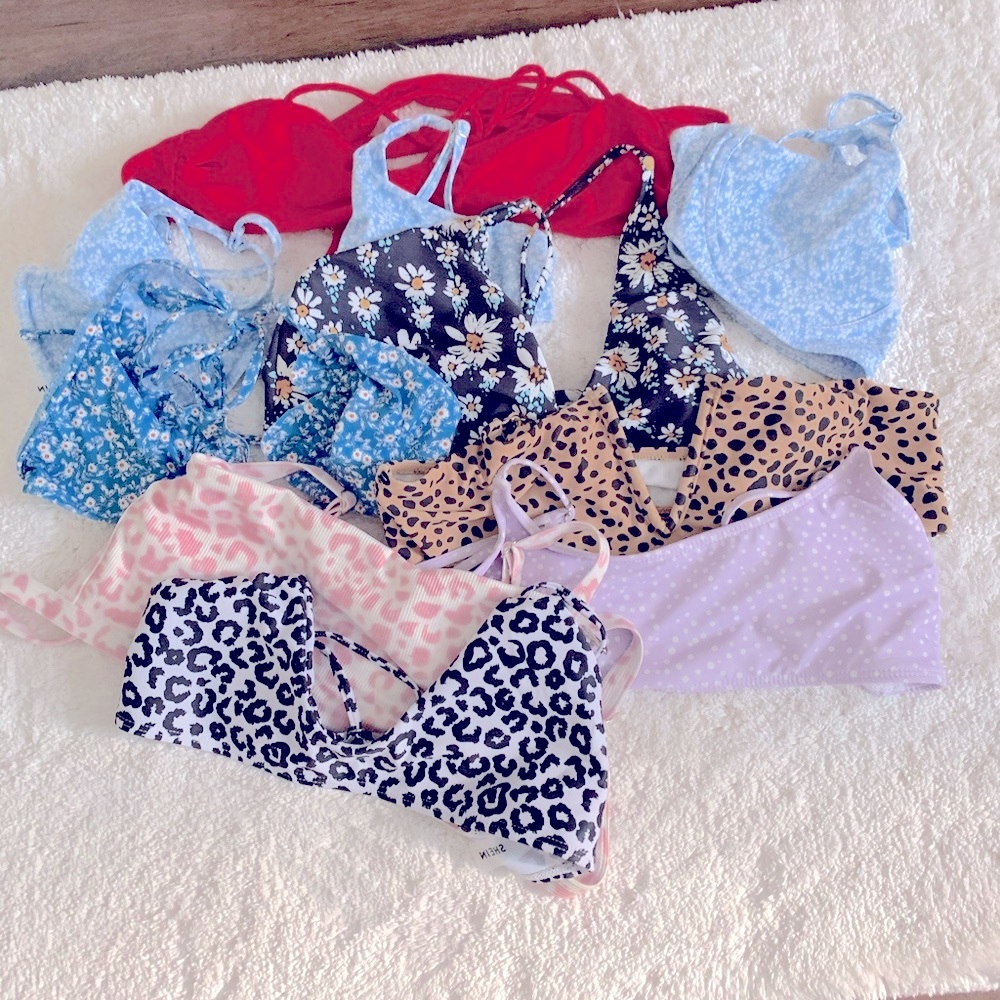 9 BIKINI BATHING SUIT TOPS NWOT